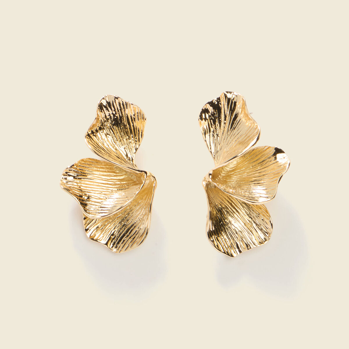 Boucles d'oreilles couleur or femme