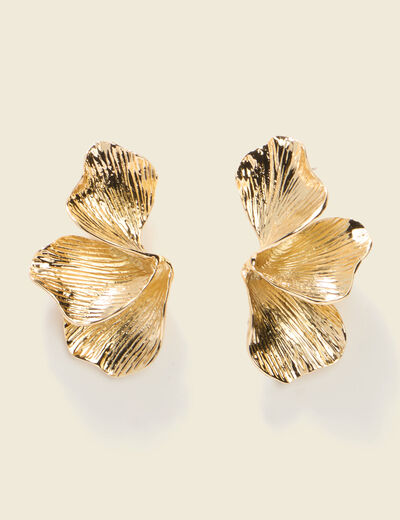 Boucles d'oreilles couleur or femme