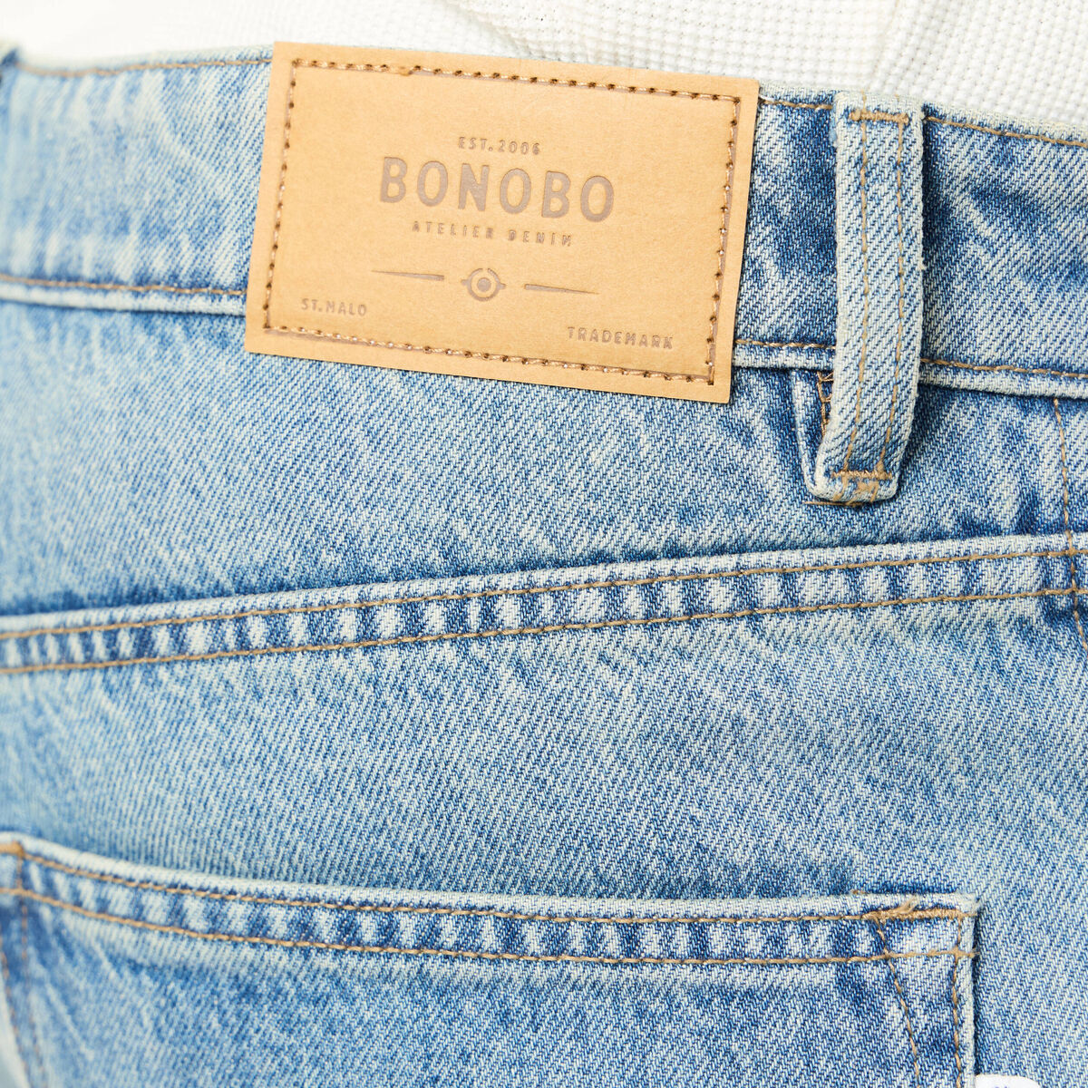 Jeans relax 5 poches denim dirty homme