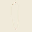 Collier pendentif résine couleur or femme