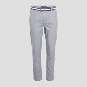 pantalon chino ceinture bleu marine homme Pantalon chino ceinturé bleu marine homme