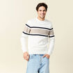 Pull manches longues ecru homme