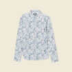 Chemise à manches longues blanc homme