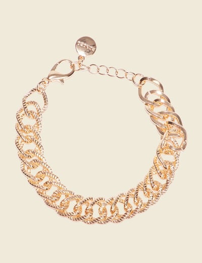 Bracelet chaîne couleur or femme