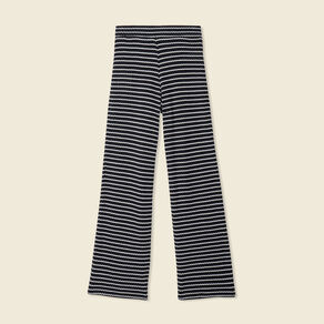 pantalon large en maille noir femme Pantalon large en maille noir femme