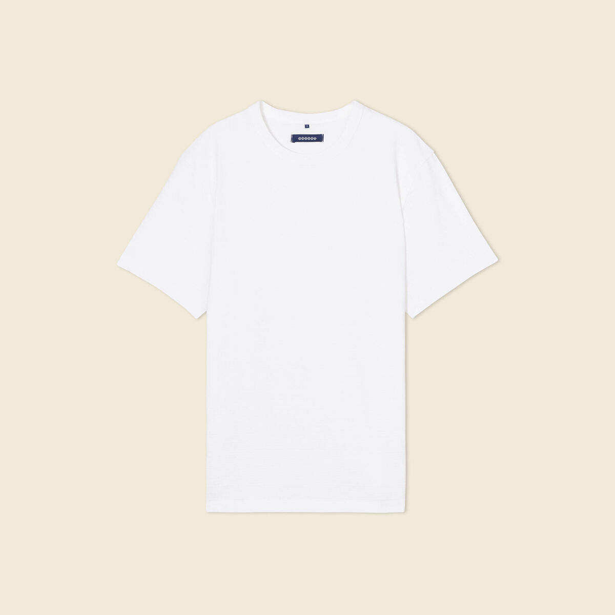 T-shirt manches courtes ecru homme