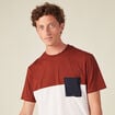 T-shirt éco-responsable marron cognac homme