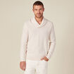 Pull éco-responsable ecru homme
