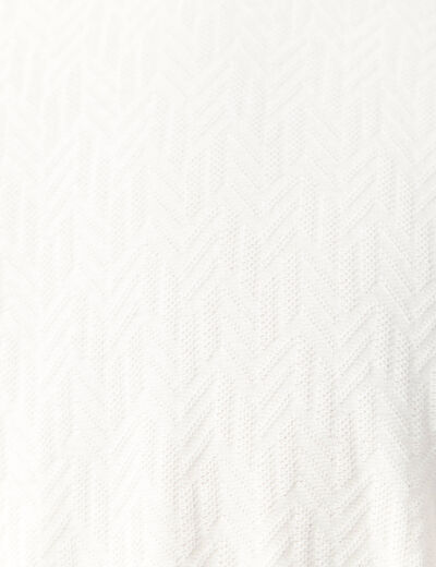 Polo manches courtes ecru homme