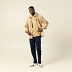Sweat à capuche doublée beige homme