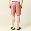 Bermuda droit marron cognac homme