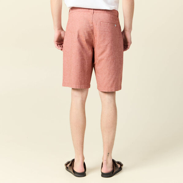 Bermuda droit marron cognac homme