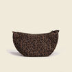 Sac demi-lune vert kaki femme