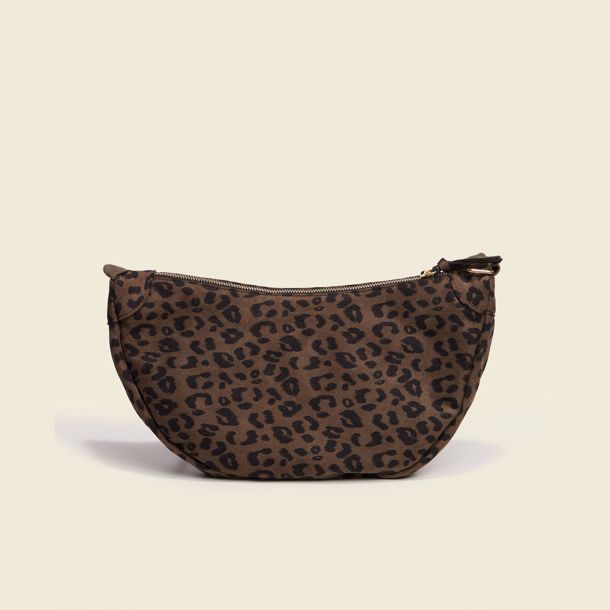 Sac demi-lune vert kaki femme