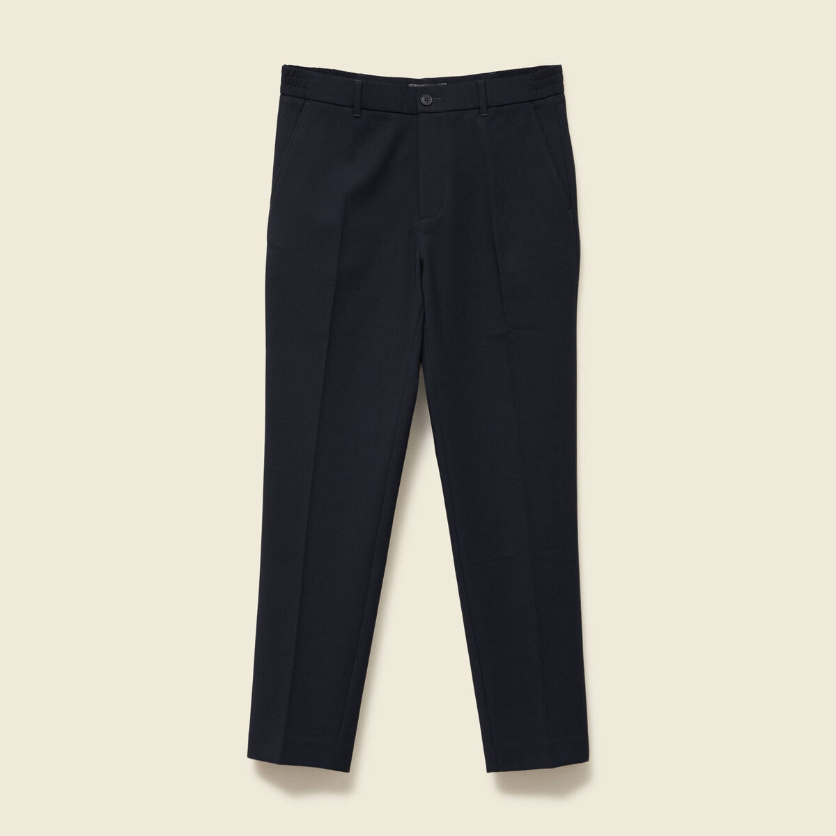 Pantalon droit longueur 32 bleu marine homme