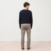Pantalon chino straight taupe homme