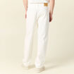 Jeans large relaxed denim blanc homme