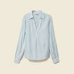 Blouse manches longues gris femme