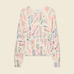 Pull manches longues ecru femme