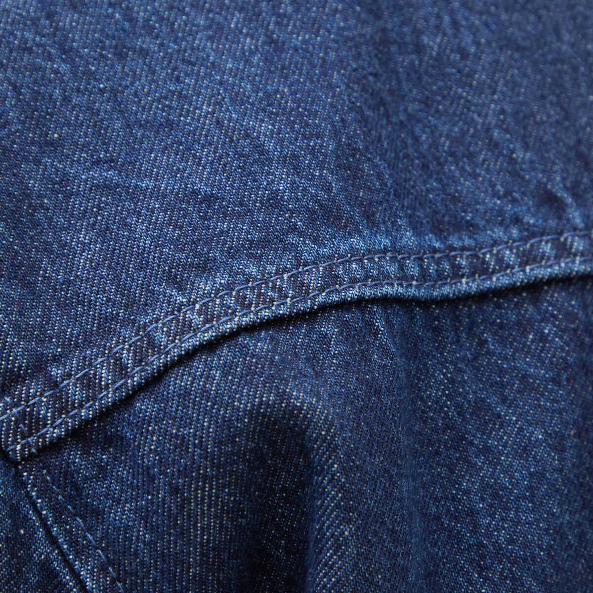 Surchemise en jeans coton coupe droite denim brut homme