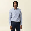 Chemise manches longues bleu marine homme