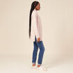 Pull long oversize orange foncé femme