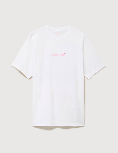 T-shirt en coton manches courtes blanc homme
