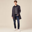 Pull manches longues bleu marine homme