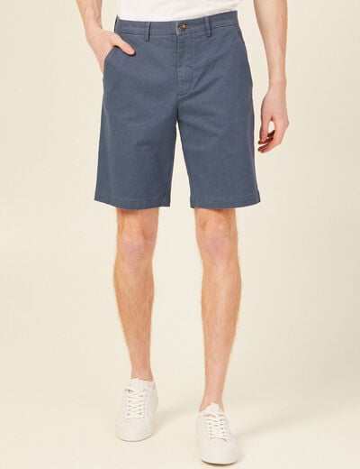 Short bleu gris homme