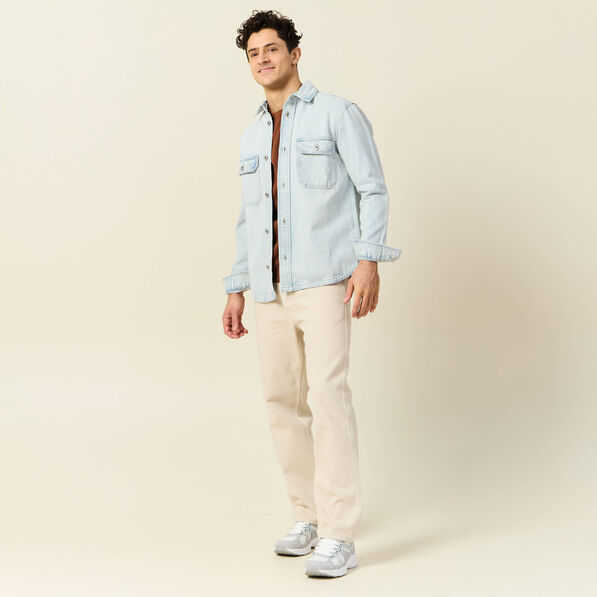 Surchemise en jean denim snow bleach homme