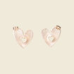 Boucles d'oreilles pendantes couleur or femme