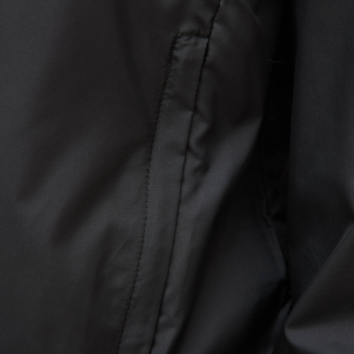 Blouson droit &agrave; capuche manches longues noir homme