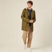 Parka droite à capuche camel homme