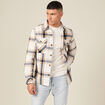 Surchemise manches longues camel homme