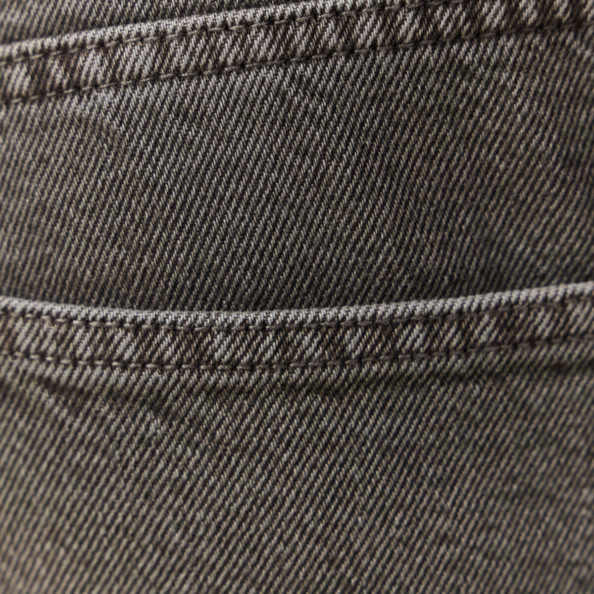 Jeans large longueur 32 en coton marron homme