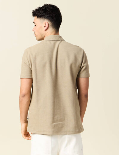 Polo manches courtes gris homme
