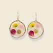 Boucles d'oreilles multicolore femme