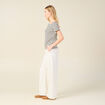 T-shirt manches courtes ecru femme