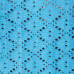 T-shirt manches 3/4 ajouré bleu femme