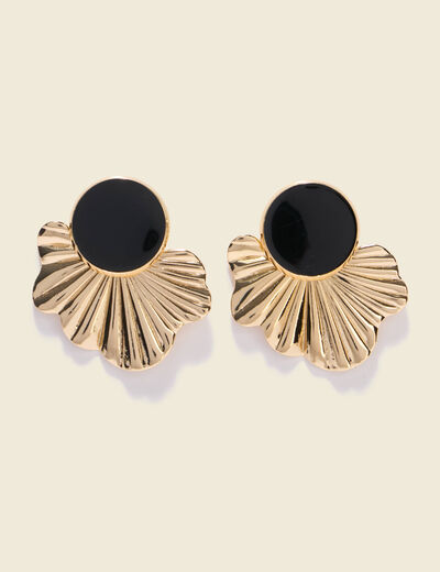 Boucles d'oreilles noir femme