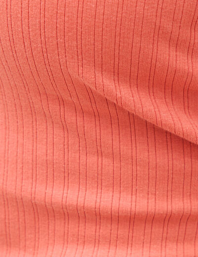 D&eacute;bardeur cropped d&eacute;collet&eacute; doubl&eacute; rouge fonc&eacute; femme