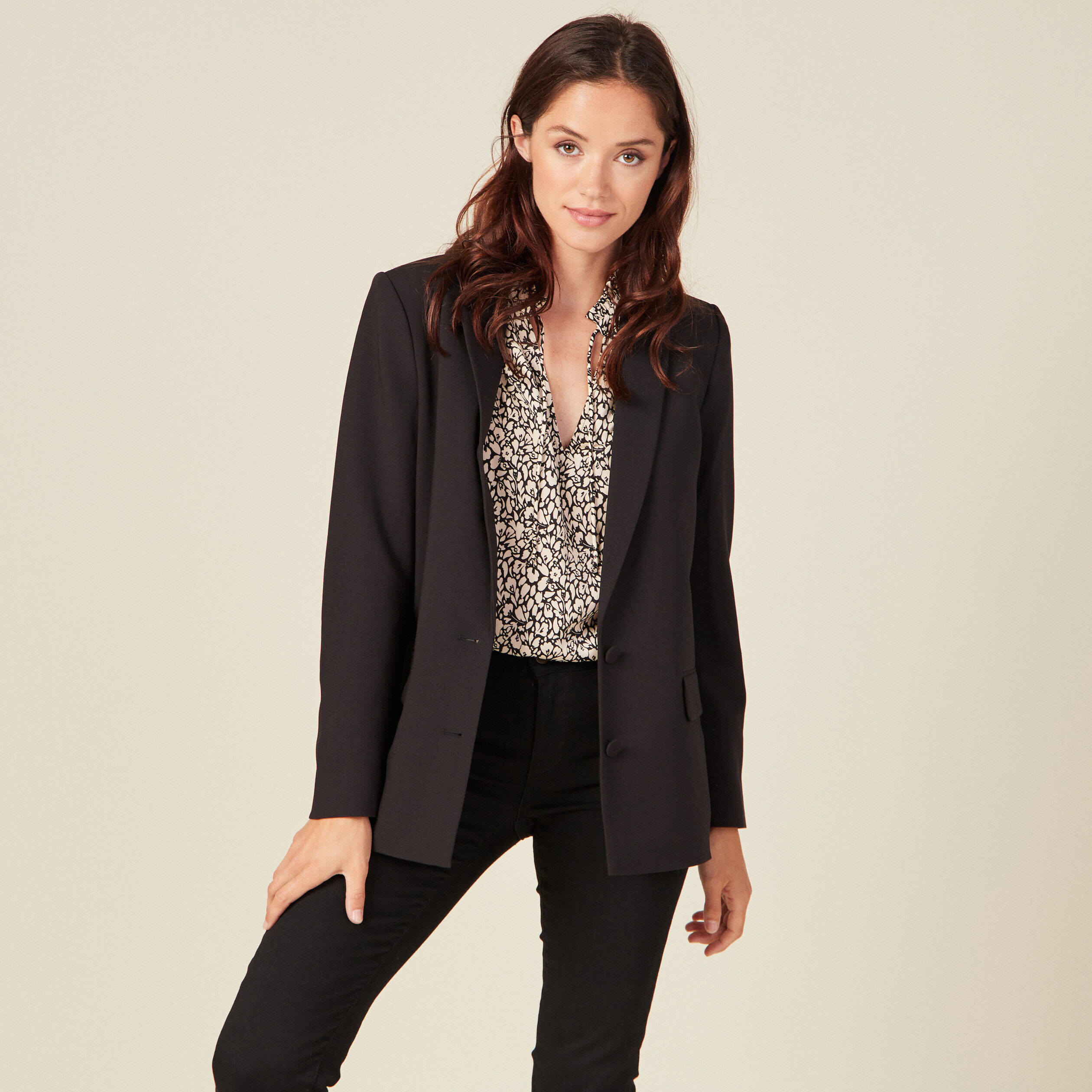 Tailleur sales noire femme