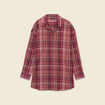Blouse manches longues prune femme
