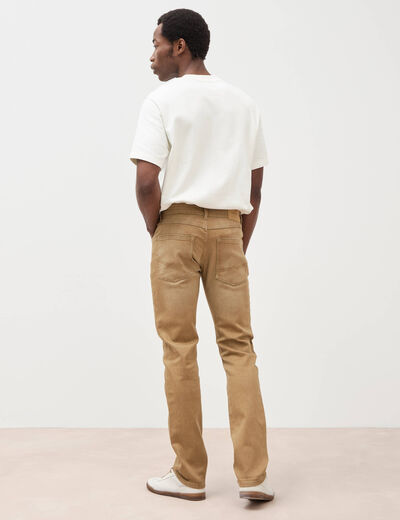 Jeans straight homme used L34 camel homme