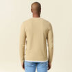 T-shirt manches longues taupe homme