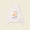 Sweat à capuche ecru femme