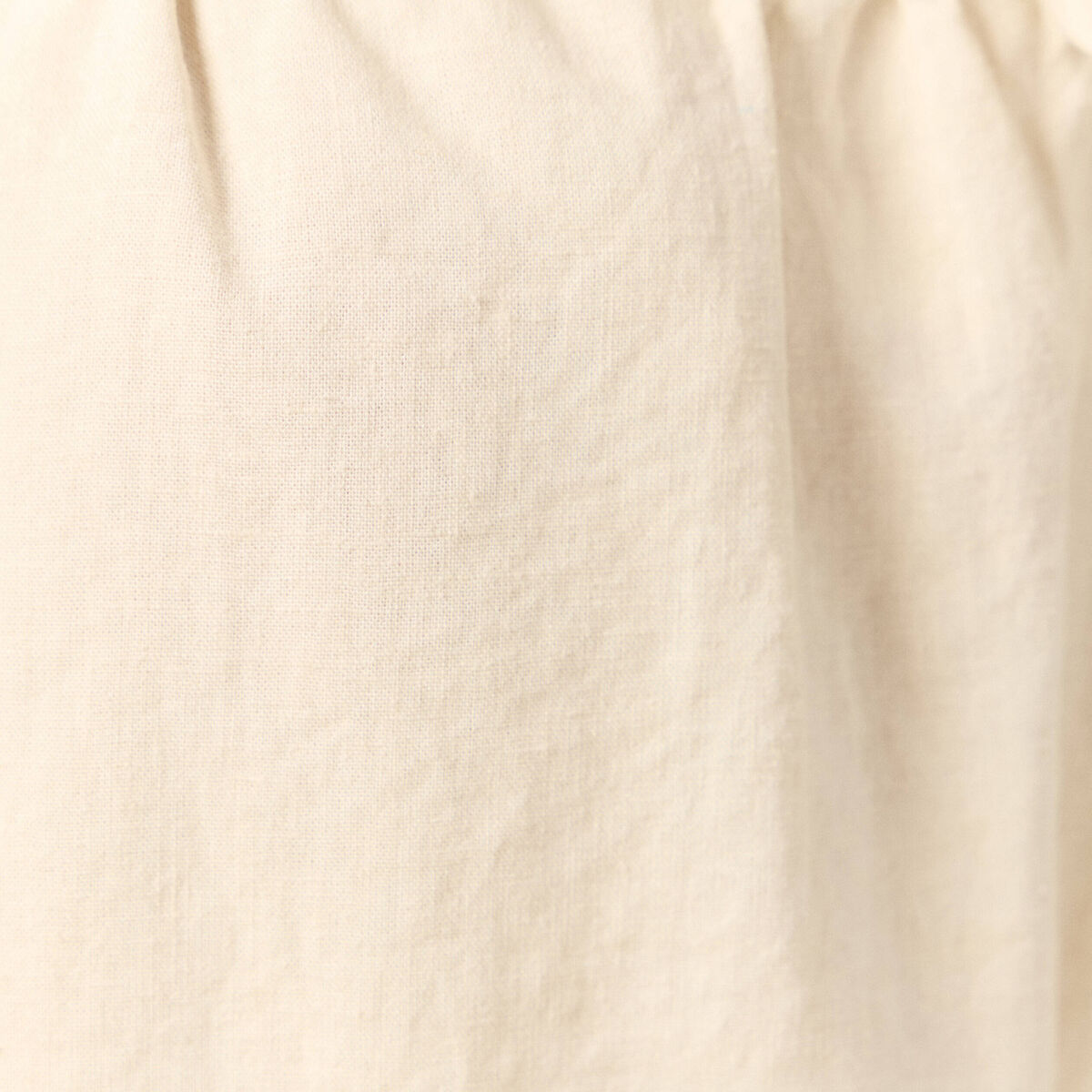 Short droit taille &eacute;lastiqu&eacute;e creme femme