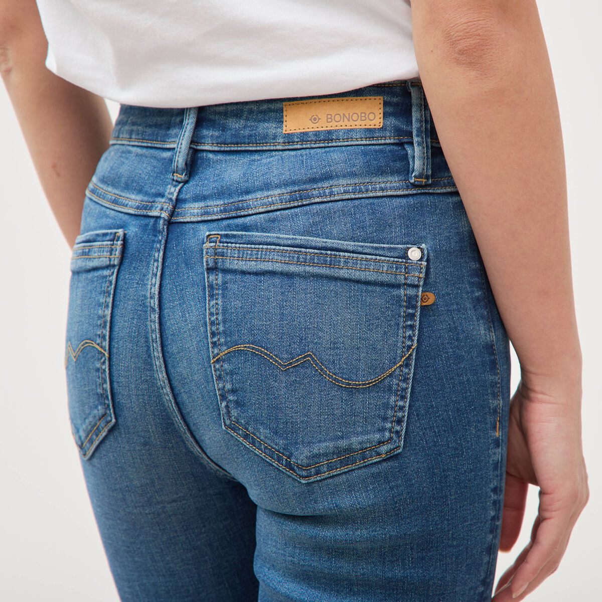 Jean Slim Femme Bonobo - Taille 38 - Noir - Mélange Coton/polyester - Très Bon état