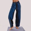 Jeans barrel taille standard denim stone femme