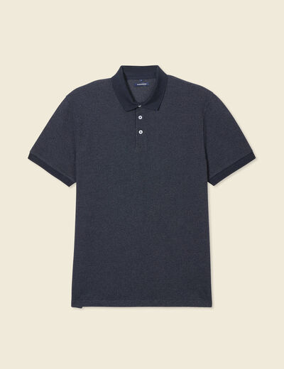 Polo manches courtes bleu marine homme